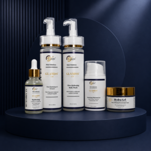 its a hydrating bundle of products include hydrating moisturizer hydrating serum, hydra gel, hydrating body wash and ultra hydrating gel cleanser