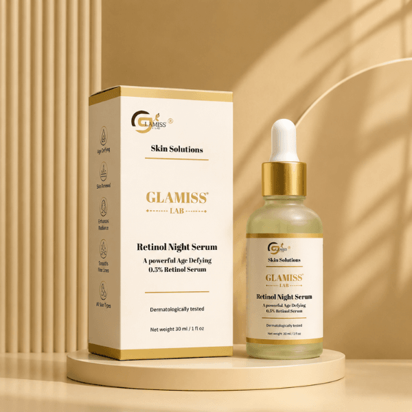 Retinol night serum for aging, fine line, wrinkles, uneven skin